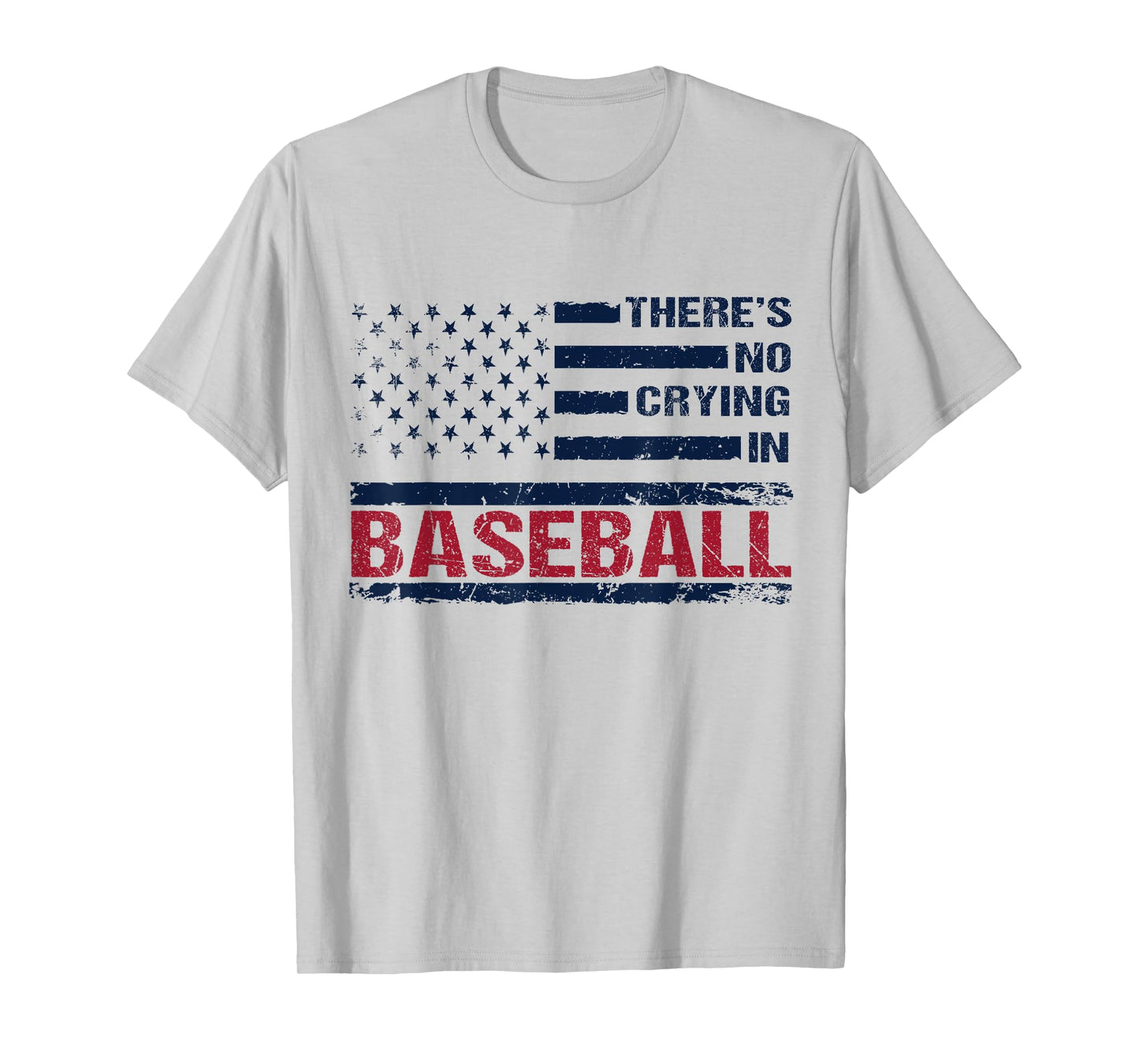 There Is No Crying In Baseball Funny Game Day Baseball Mom T-Shirt