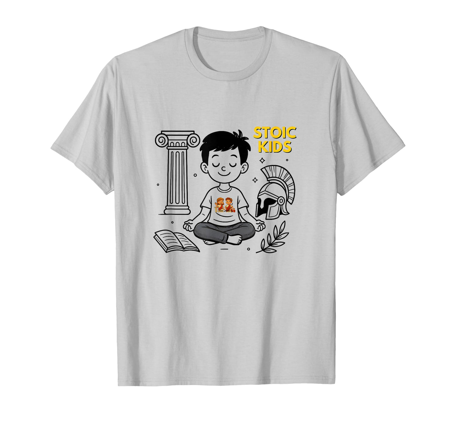 Stoic Kids T: Ancient Wisdom, Calm, Courage and Character T-Shirt