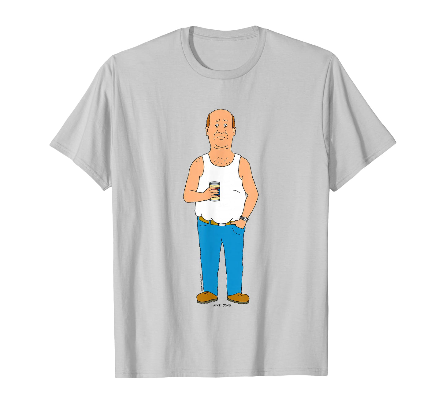 King Of The Hill Iconic Bill Dauterive Big Chest Portrait T-Shirt