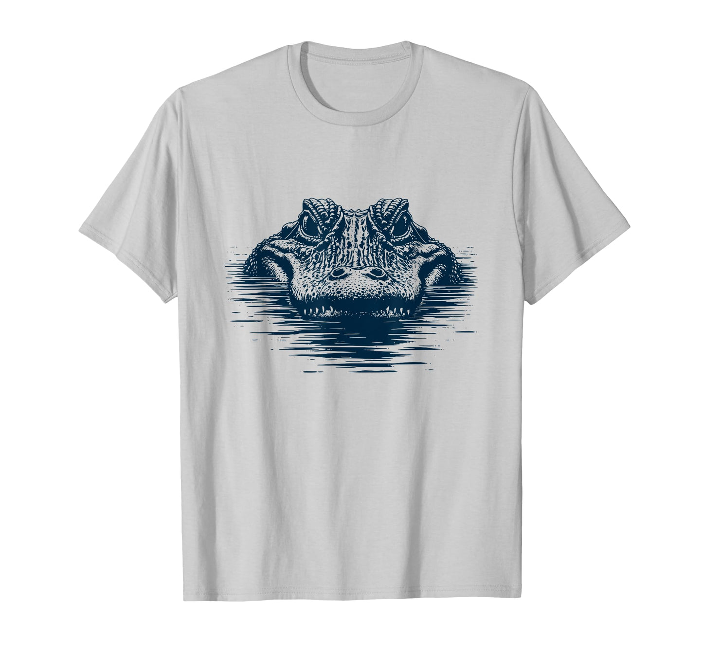 Just Chillin’ Gator - Minimal Alligator Eyes Above Water T-Shirt
