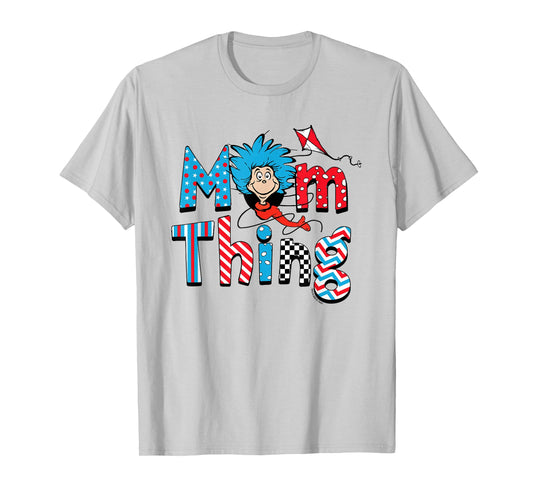 Dr Seuss Mom Thing Officially Licensed T-Shirt - T-Shirt | Ash