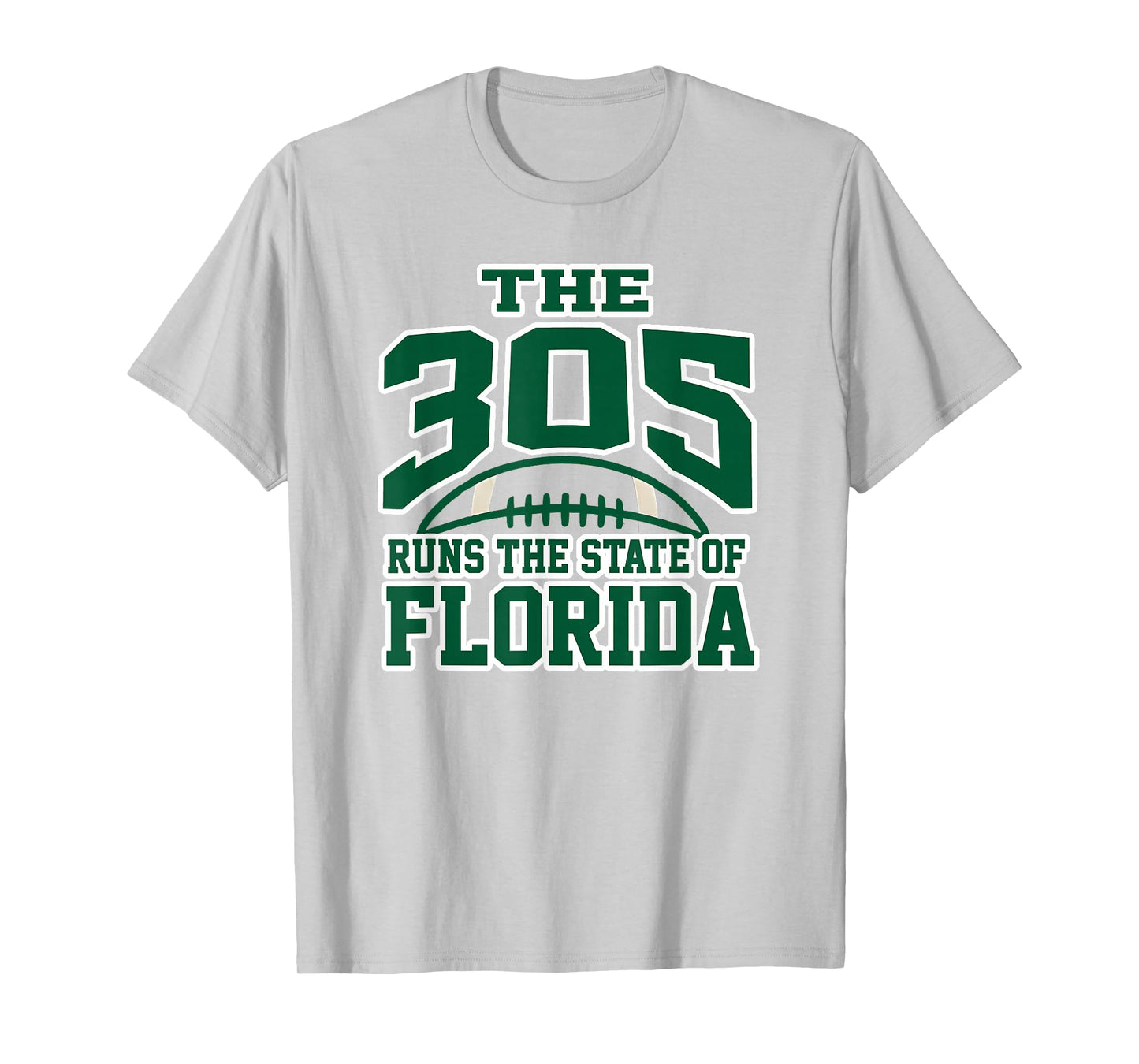 305 Miami Area Code Runs The State of Florida Pride Apparel T-Shirt