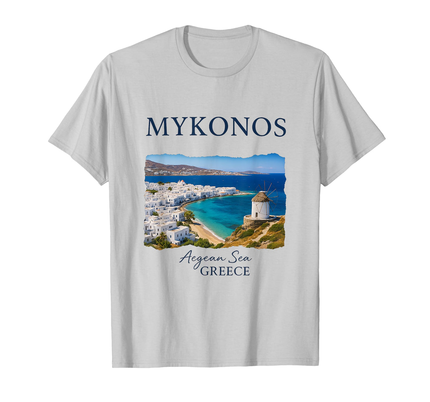 Greek Island Mykonos Vacation Travel Coastal Life T-Shirt
