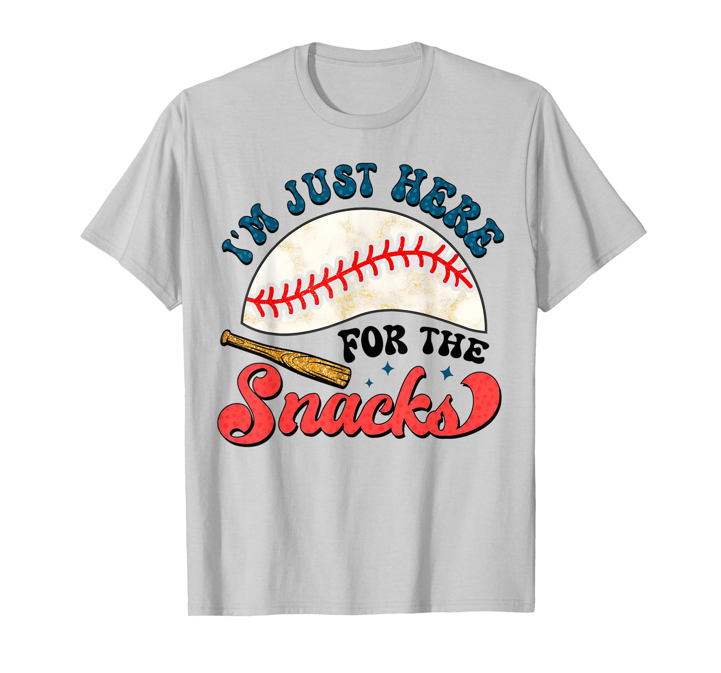 Baseball Brother I'm Just Here for the Snacks T-Shirt