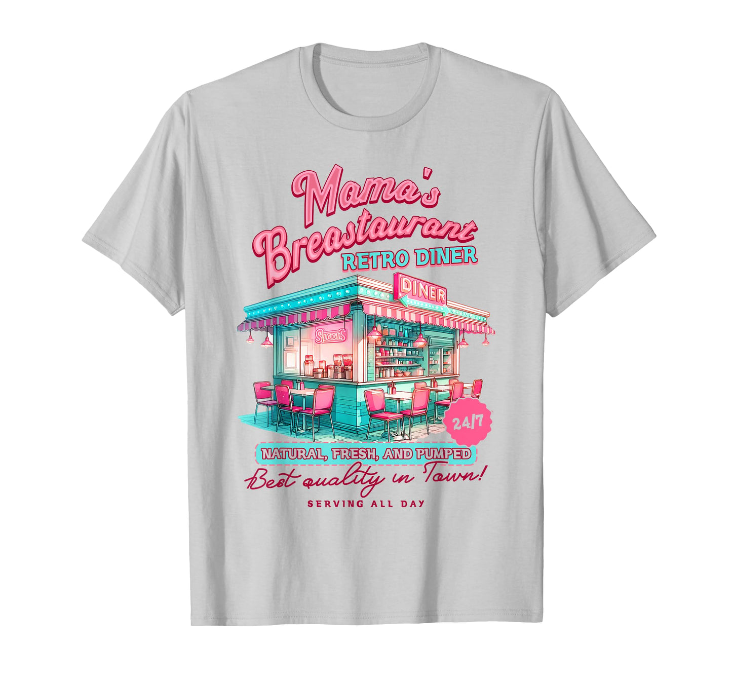 Normalize Breastfeeding Mom Breastfeed Mama's Breastaurant T-Shirt