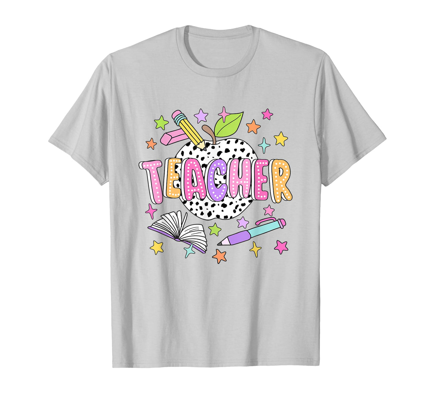 Dalmatian Apple Teacher Appreciation Back to School Women T-Shirt