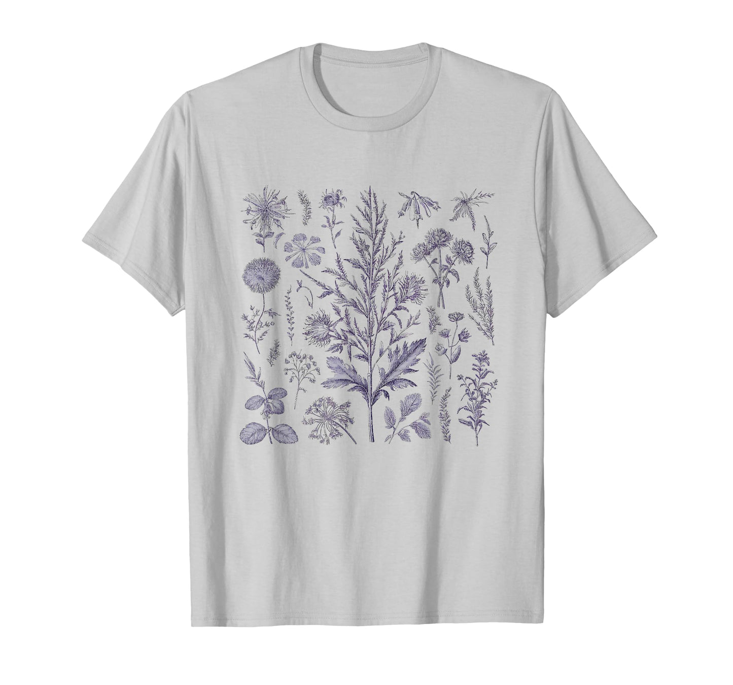 Vintage Inspired Flower Botanical Naturalist T-Shirt
