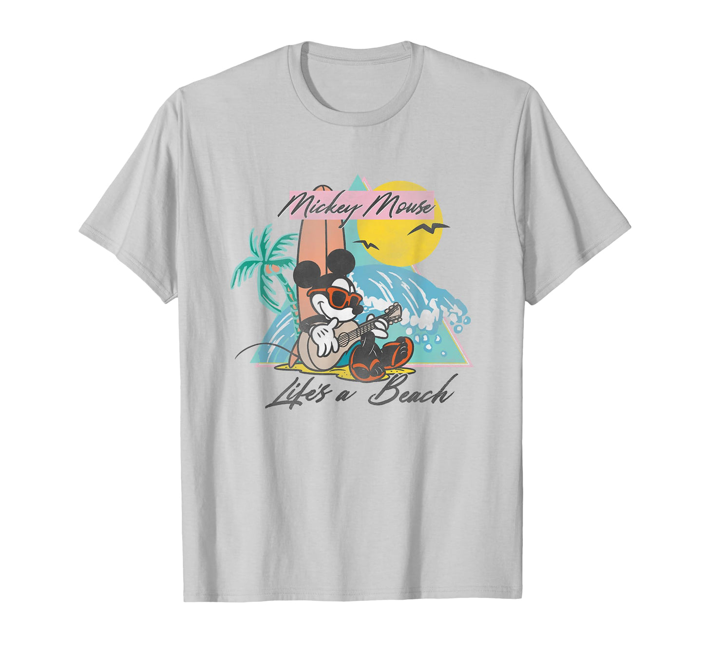 Disney Mickey And Friends Mickey Mouse Life's A Beach Logo T-Shirt