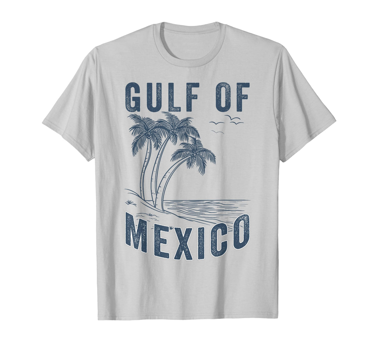 Gulf Of Mexico Minimalist Beach Retro Vintage Gulf Of Mexico T-Shirt