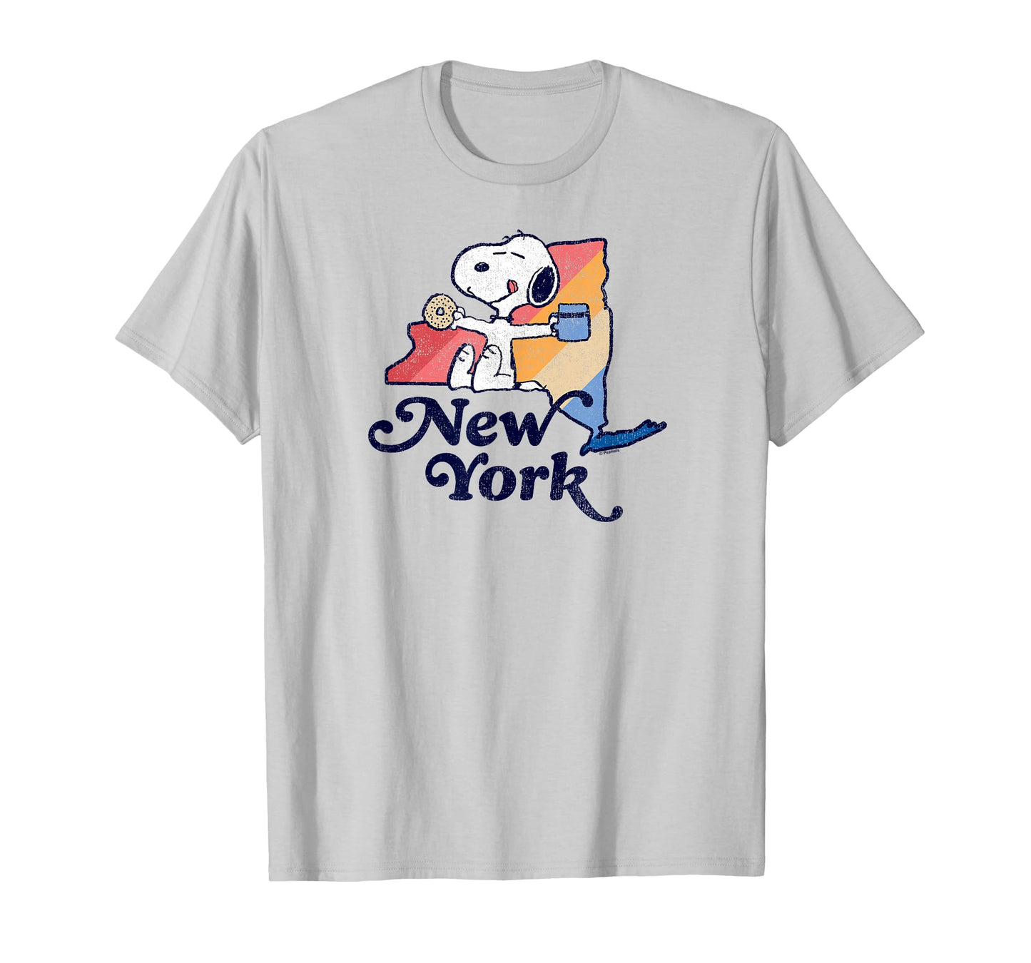 Peanuts - Snoopy New York Coffee and Bagel T-Shirt