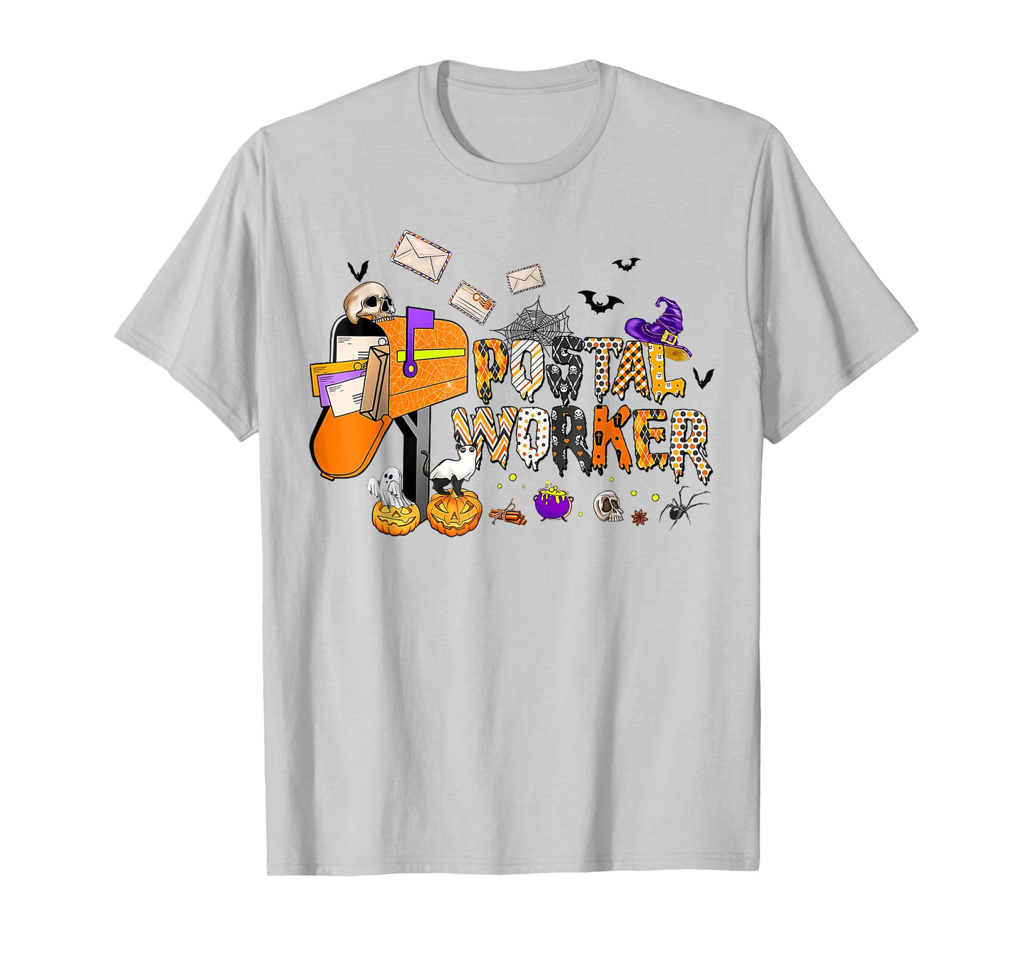 Funny Postal Worker Halloween Costume Mail Lady Post Office T-Shirt