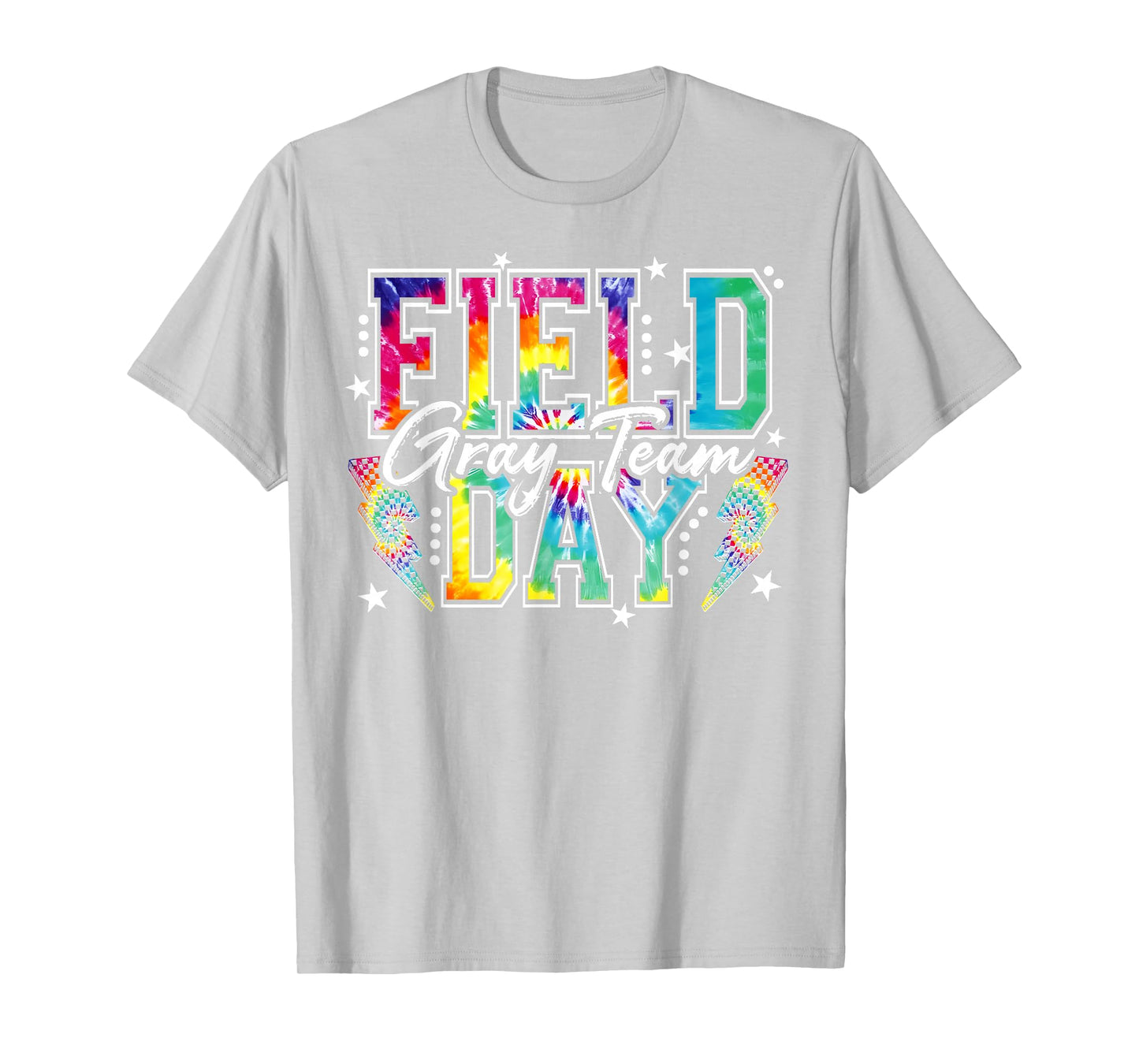 Field Day Gray Team Tie Dye School Field Trip 2026 T-Shirt - T-Shirt | Ash
