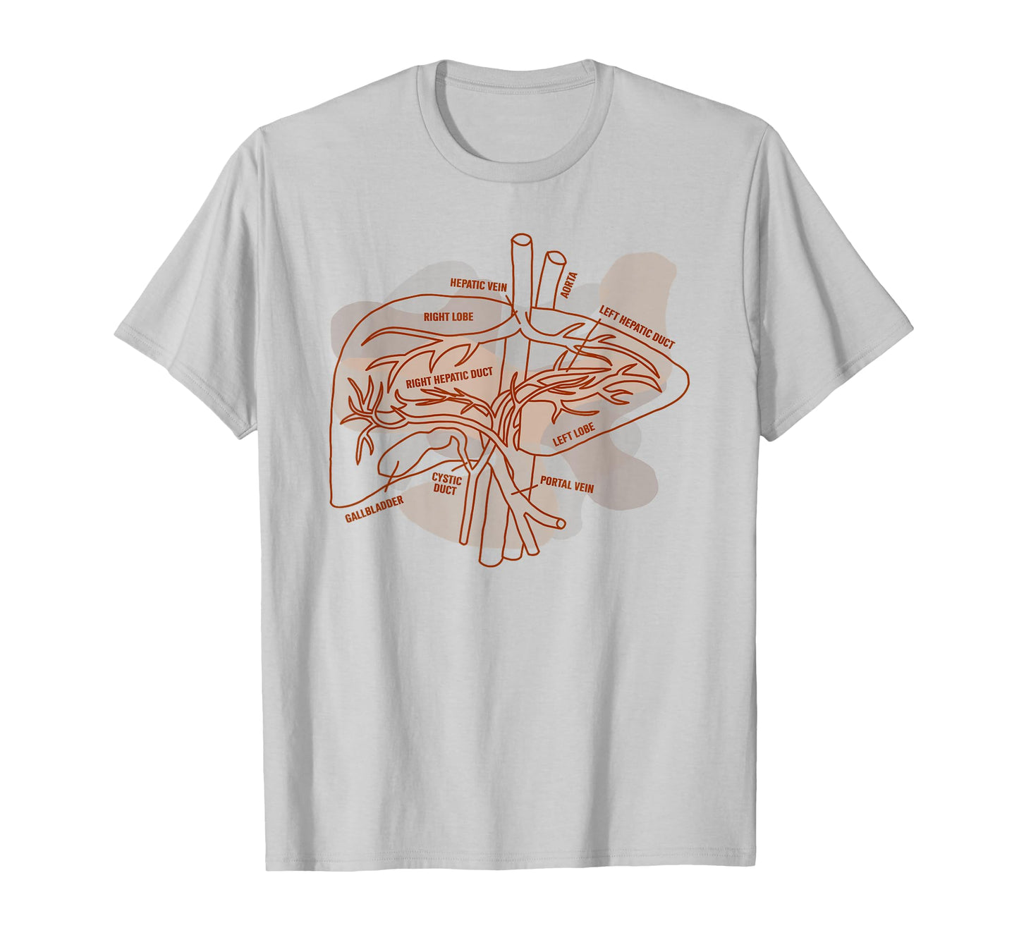 Liver Transplant Nurse Nursing Organ Donation Liver Anatomy T-Shirt