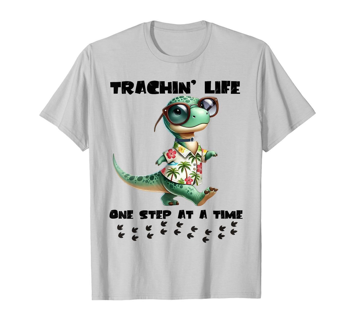 Trachin Life One Step at a Time Tracheostomy Awareness T-Shirt