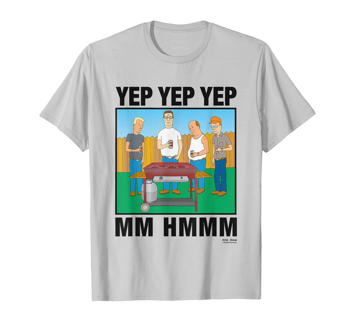 King Of The Hill Iconic Characters Yep Yep Yep Mm Hmmm Quote T-Shirt