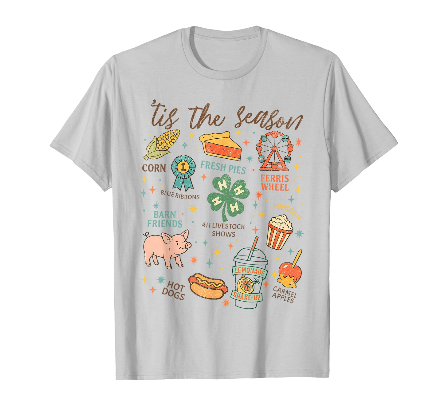Tis The Season State Fair Livestock Shows Fair Week Tired T-Shirt
