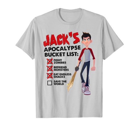The Last Kids on Earth Jack's Apocalypse Bucket List T-Shirt - T-Shirt | Ash