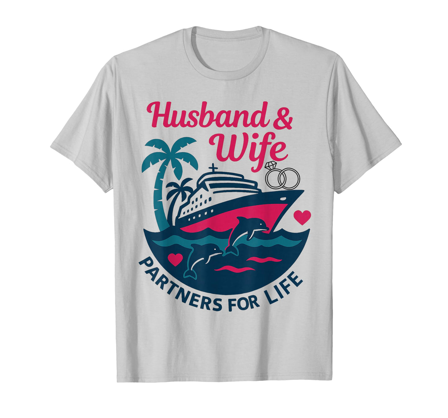Husband and Wife Couple Matching Cruise Vacation T-Shirt