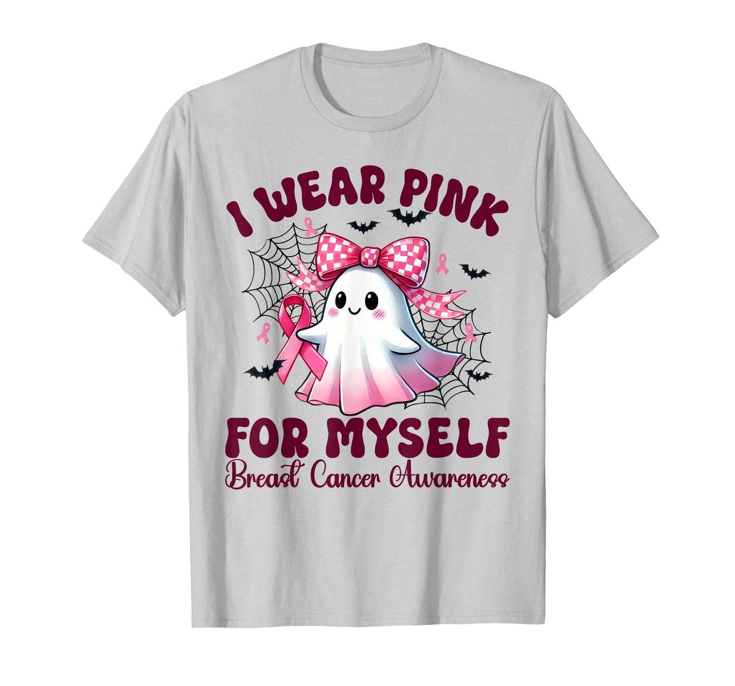 I Wear Pink for myself Breast Cancer Awareness halloween T-Shirt