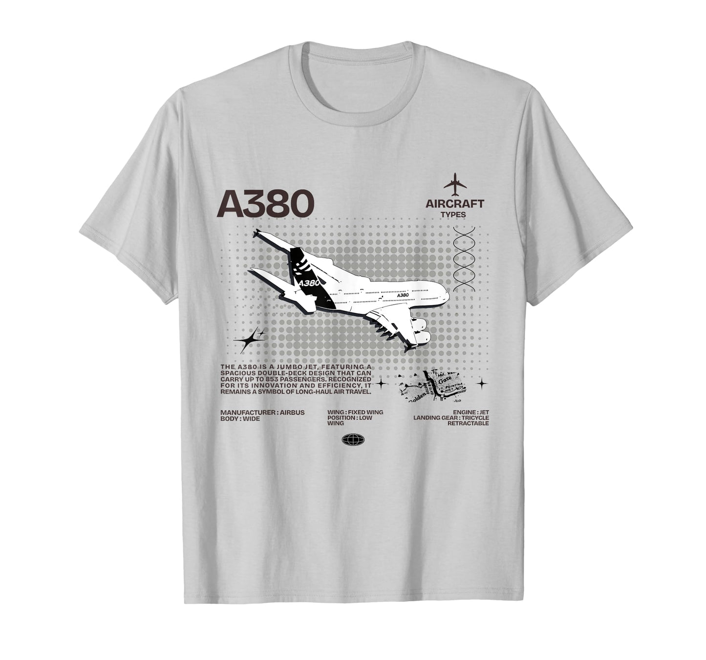 Airbus-A318 Aircraft Black Tee T-Shirt