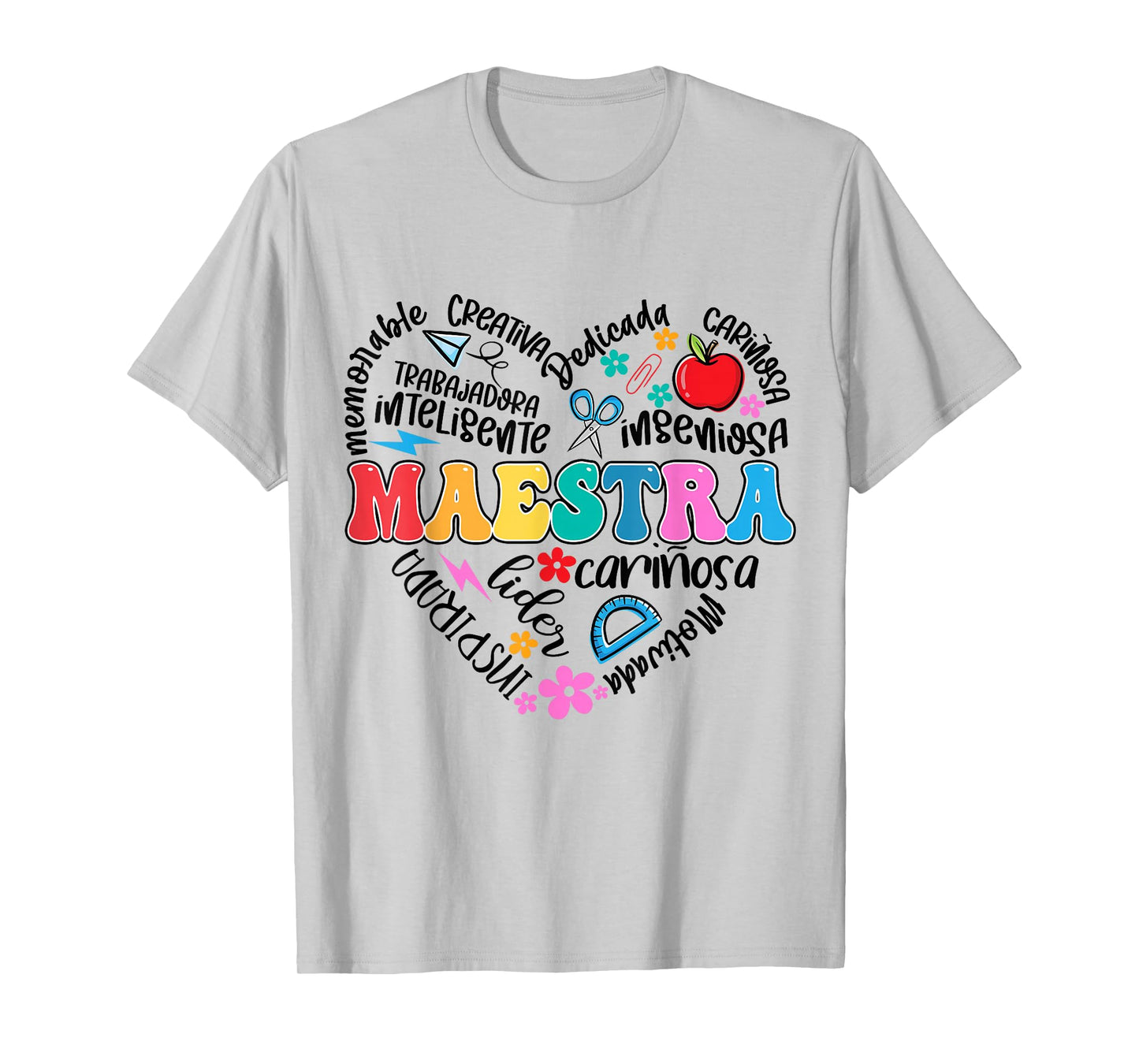 Maestra Spanish Teacher Appreciation Bilingual Teaching Life T-Shirt