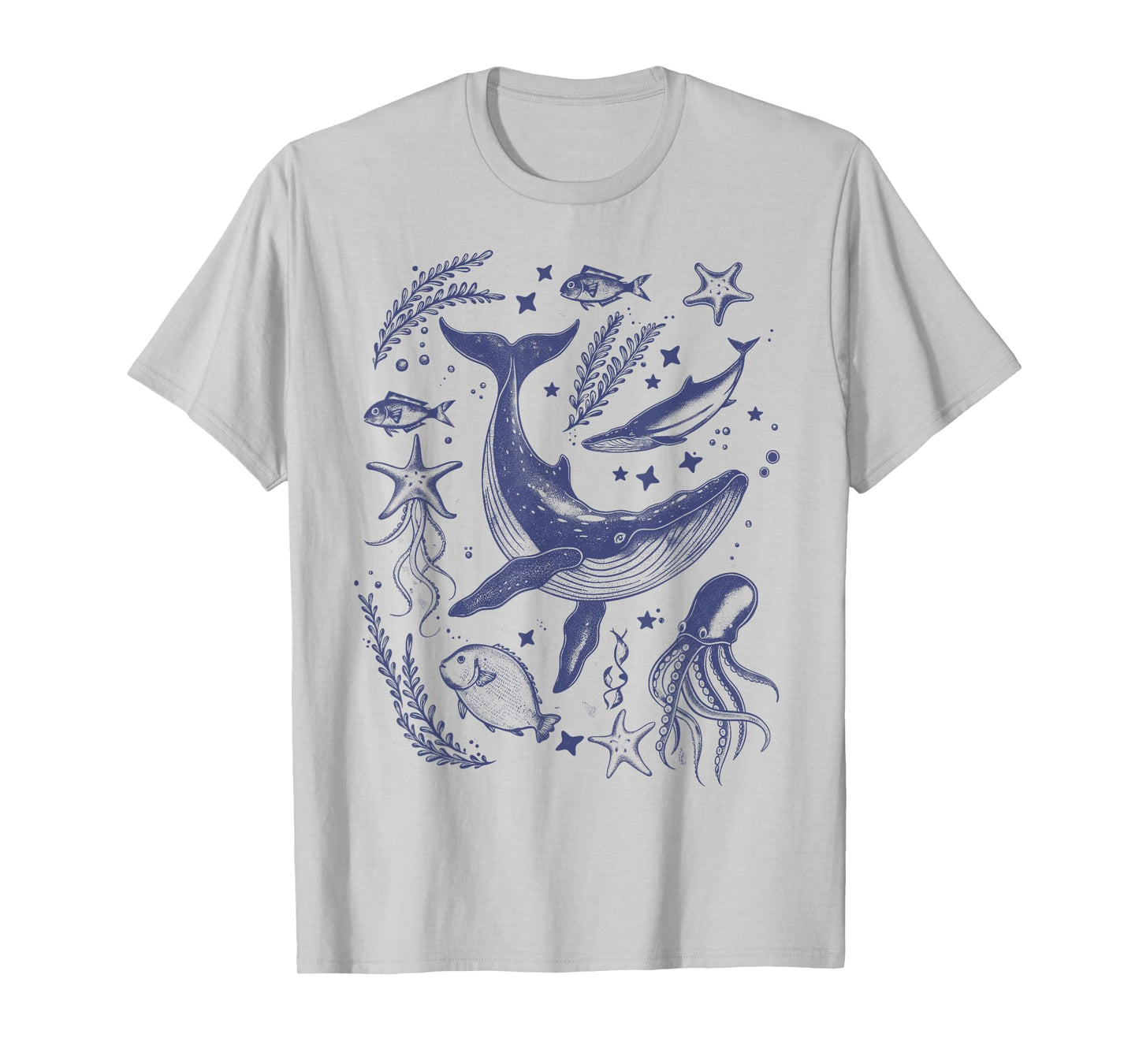 Ocean Marine Life Collection Sea Life lover Graphic T-Shirt