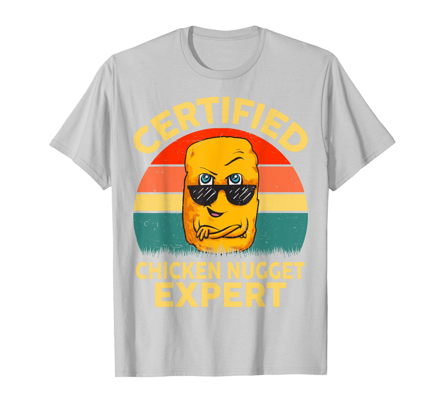 Boys Certified Chicken Nugget Expert Funny Chicken Nugget T-Shirt