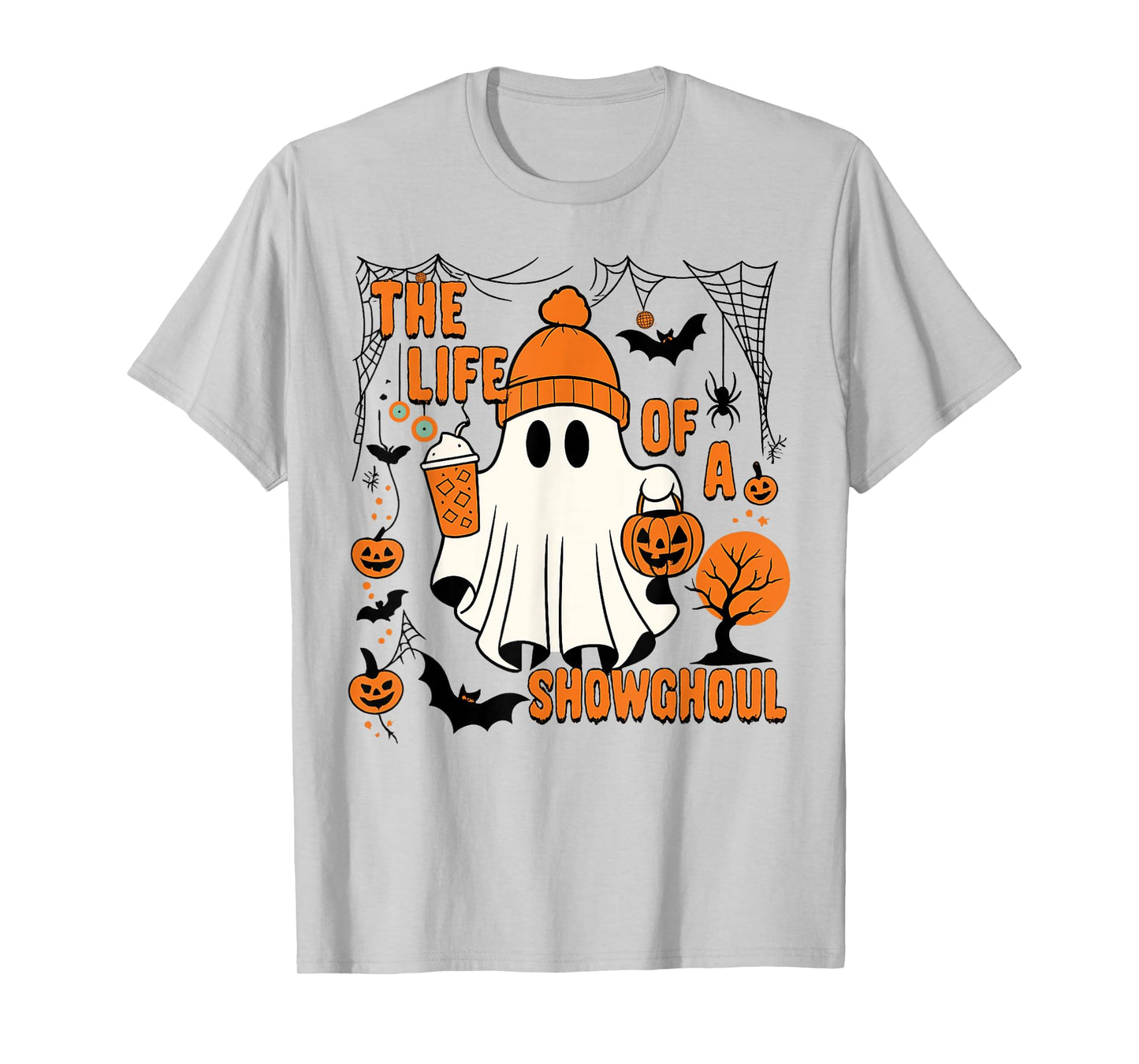 The Life of a showghoul Halloween Costume Bow Boo Girls Tee T-Shirt