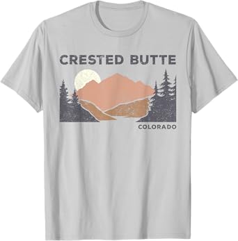 Vintage Crested Butte Retro Colorado hiking souvenir T-Shirt