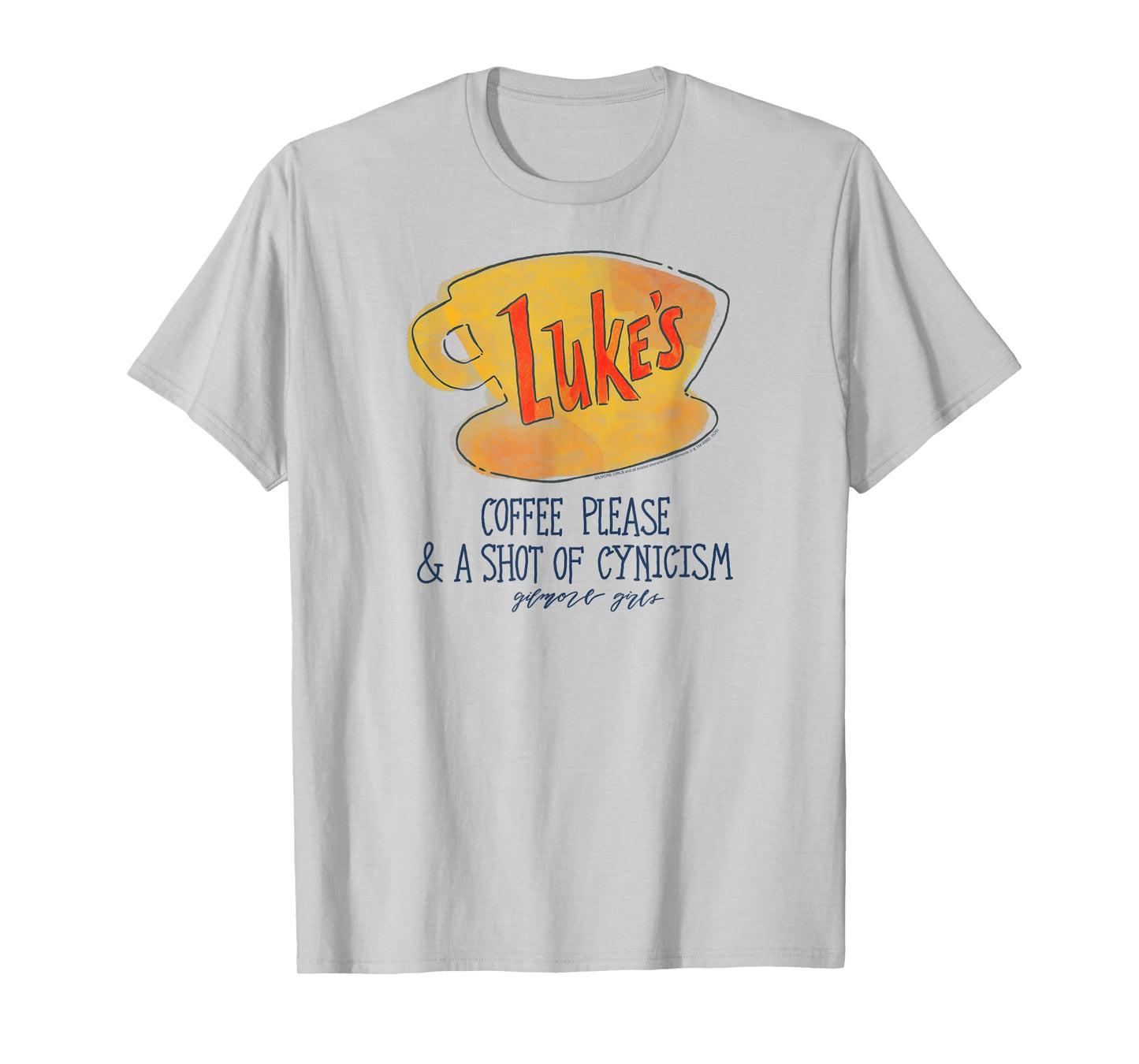 Gilmore Girls Luke's Diner Watercolor Coffee Please TV Show T-Shirt