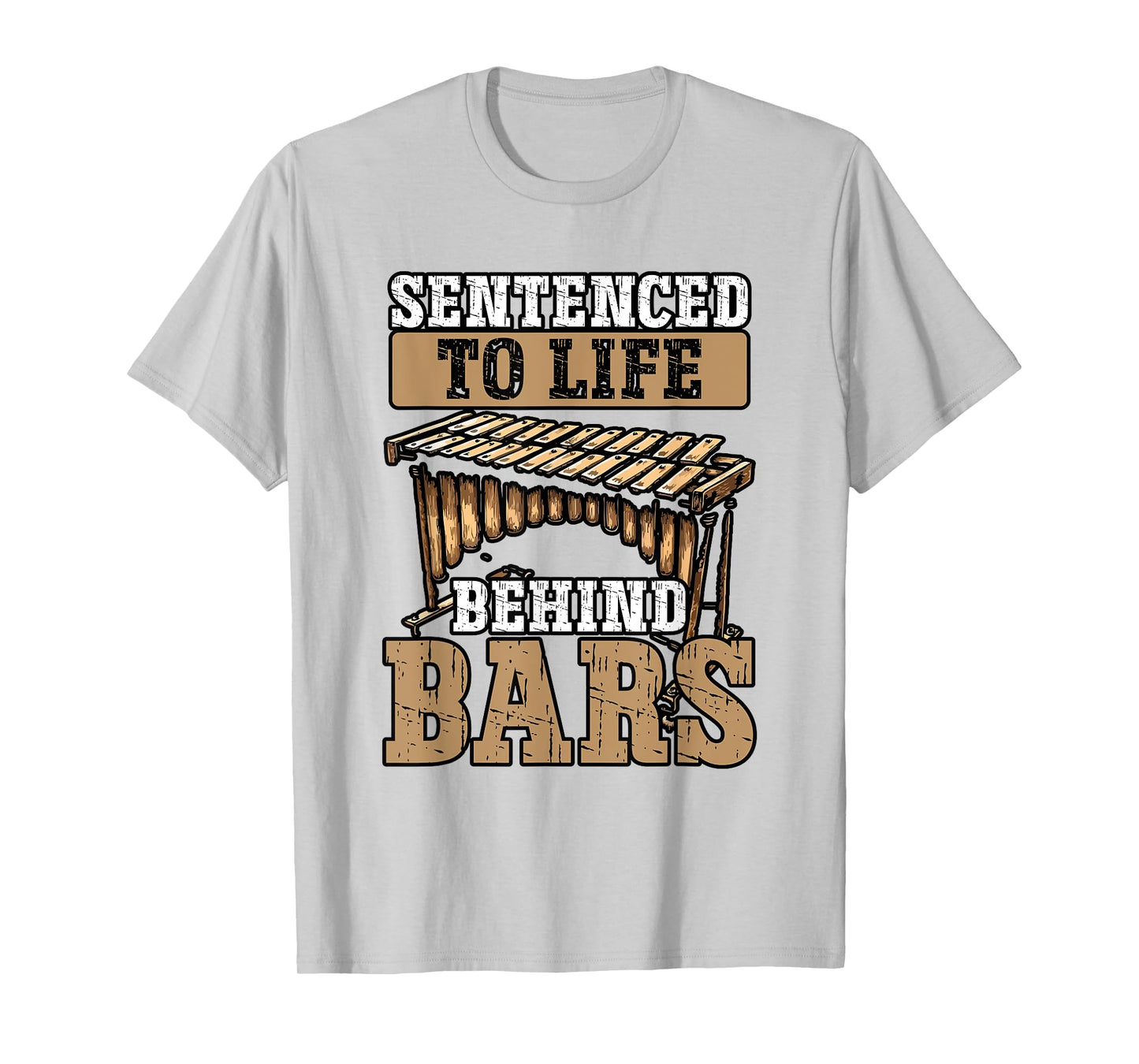 Marimbist Life behind Bars Orchestra Marching Band Marimba T-Shirt