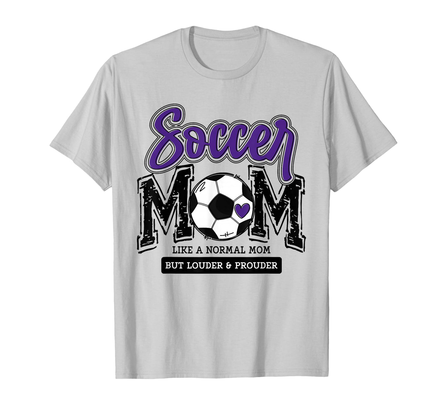 Soccer Mom Purple Soccer Player Calls Me Mama Soccer Team T-Shirt