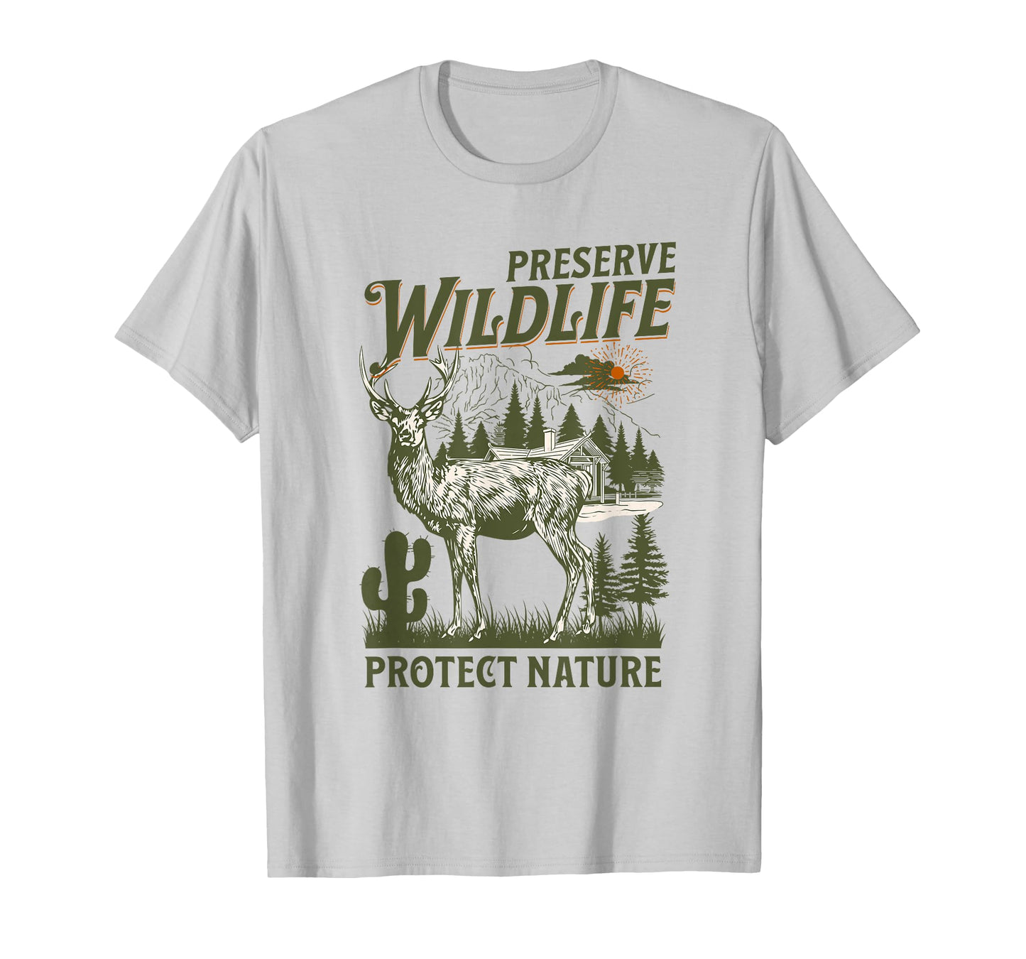 Respect Locals Preserve Wildlife Retro Animal Protect Nature T-Shirt
