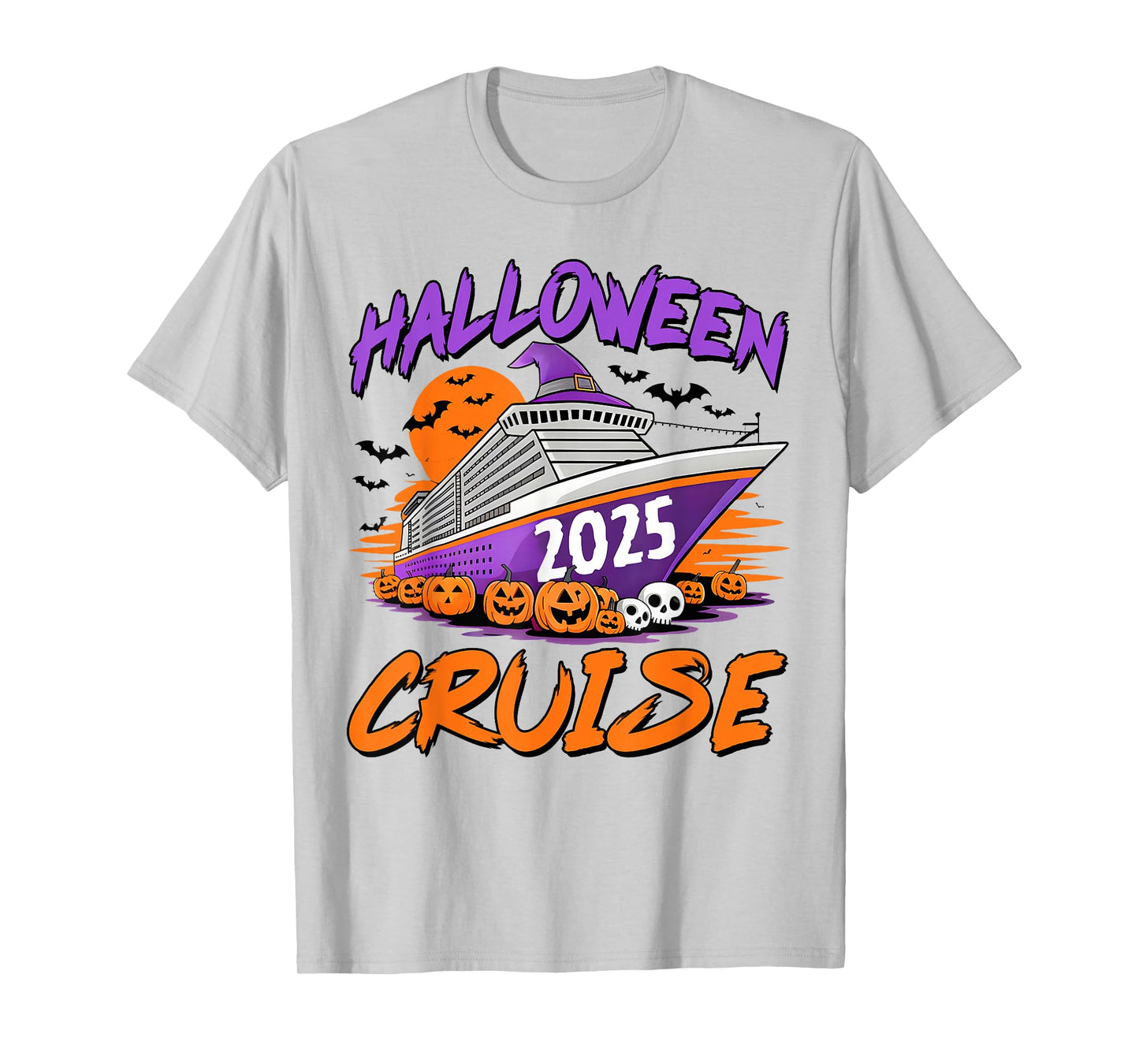 Halloween Cruise 2025 Halloween Trip Family Cruising Squad T-Shirt