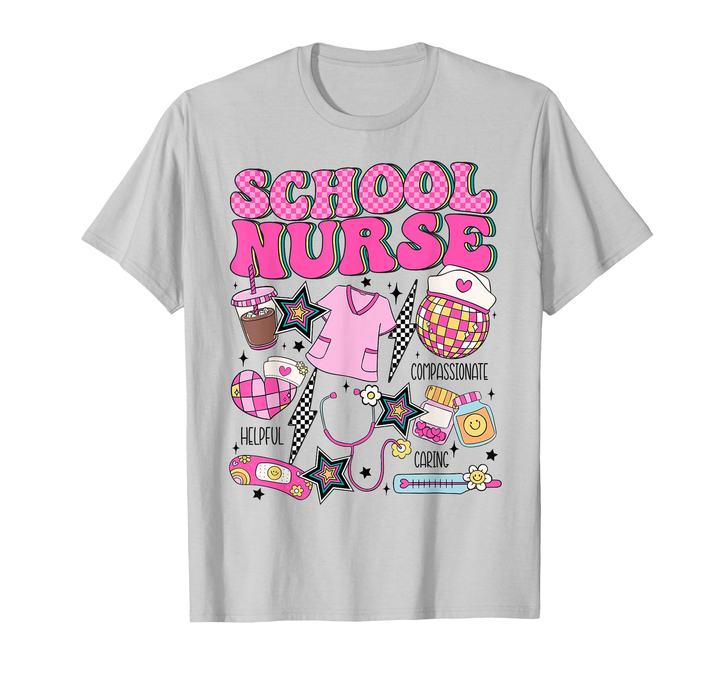 Cute Elementary School Nurse Student Teacher Back to School T-Shirt