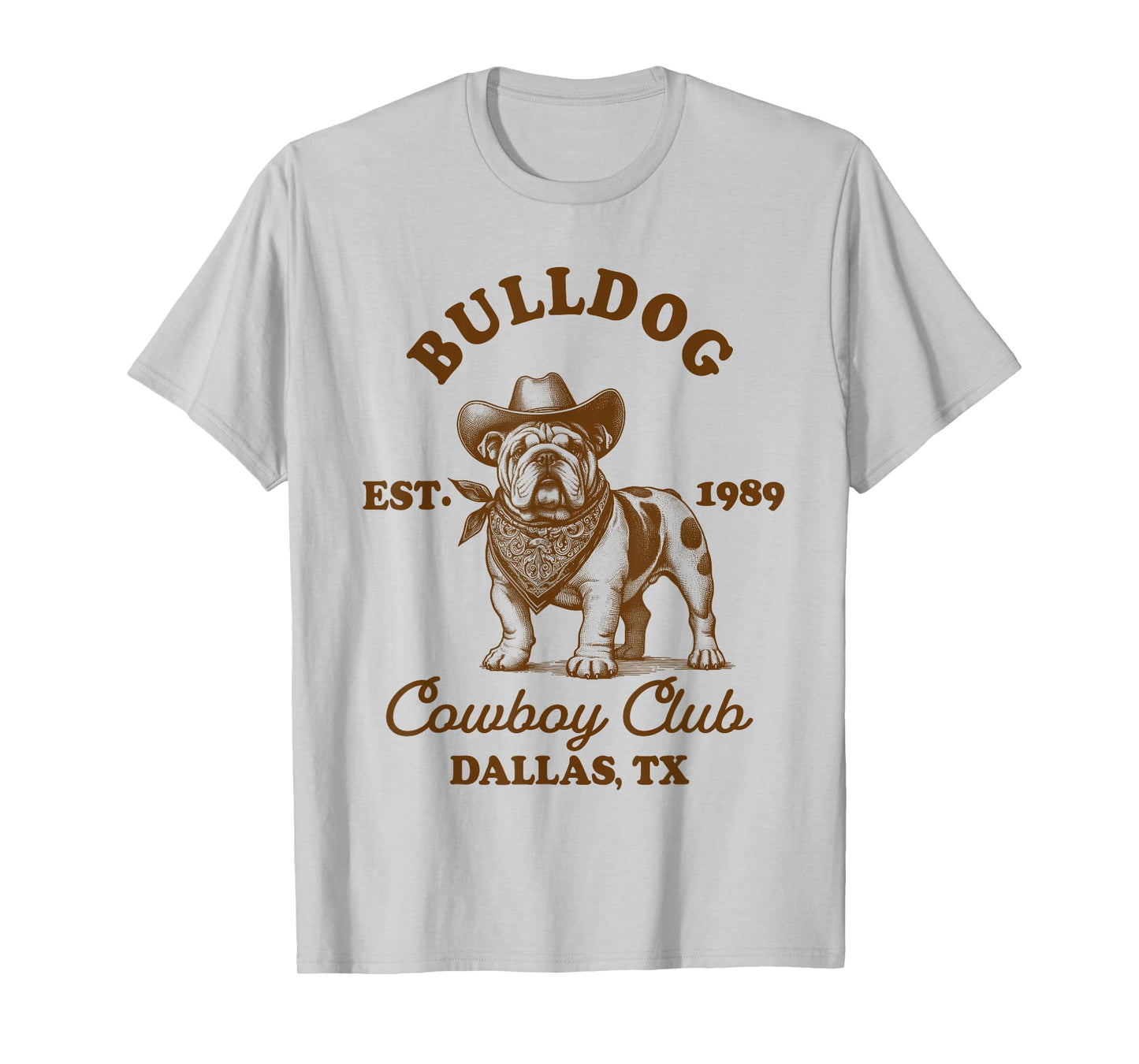 English Bulldog Mom Western Howdy Bulldog Cowboys Club T-Shirt