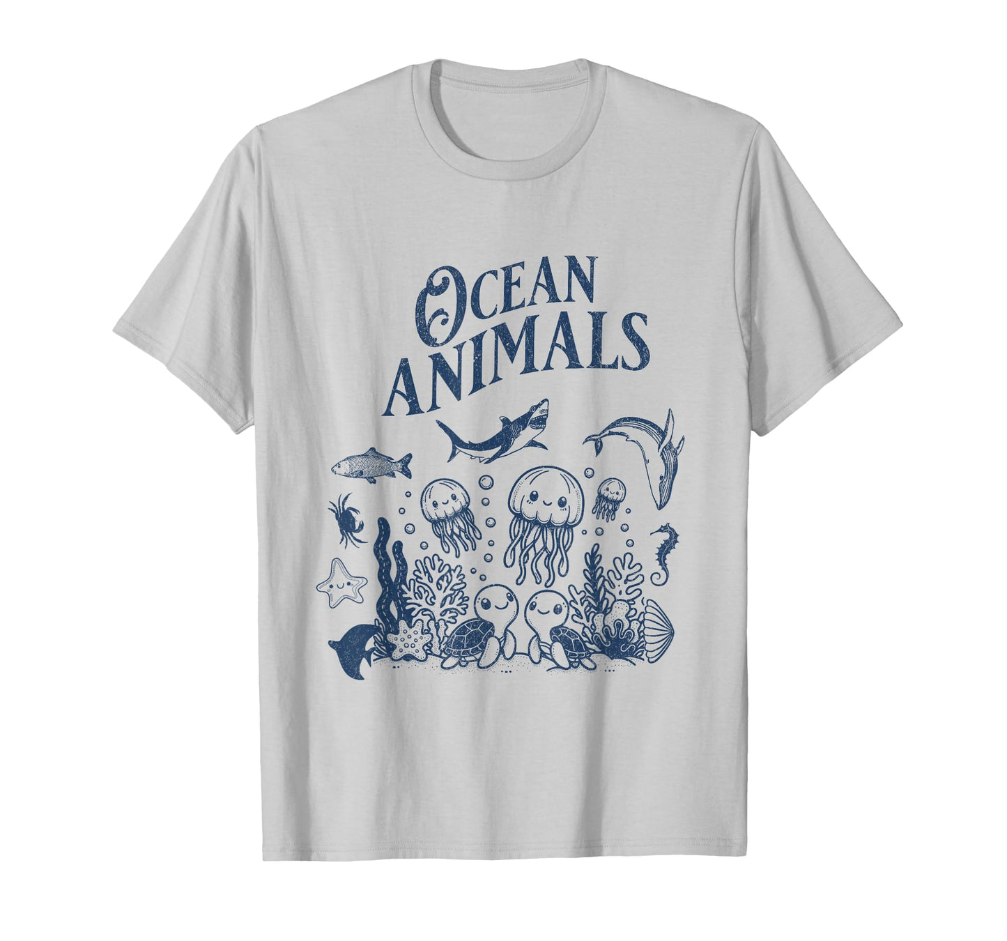 Ocean Animals Save Sealife Retro Sea Animal Protection Lover T-Shirt