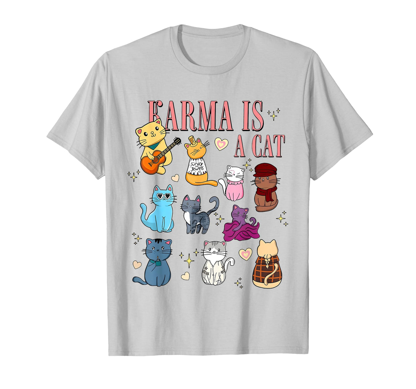 Cute Funny Cat Lover Cat is Karma T-Shirt