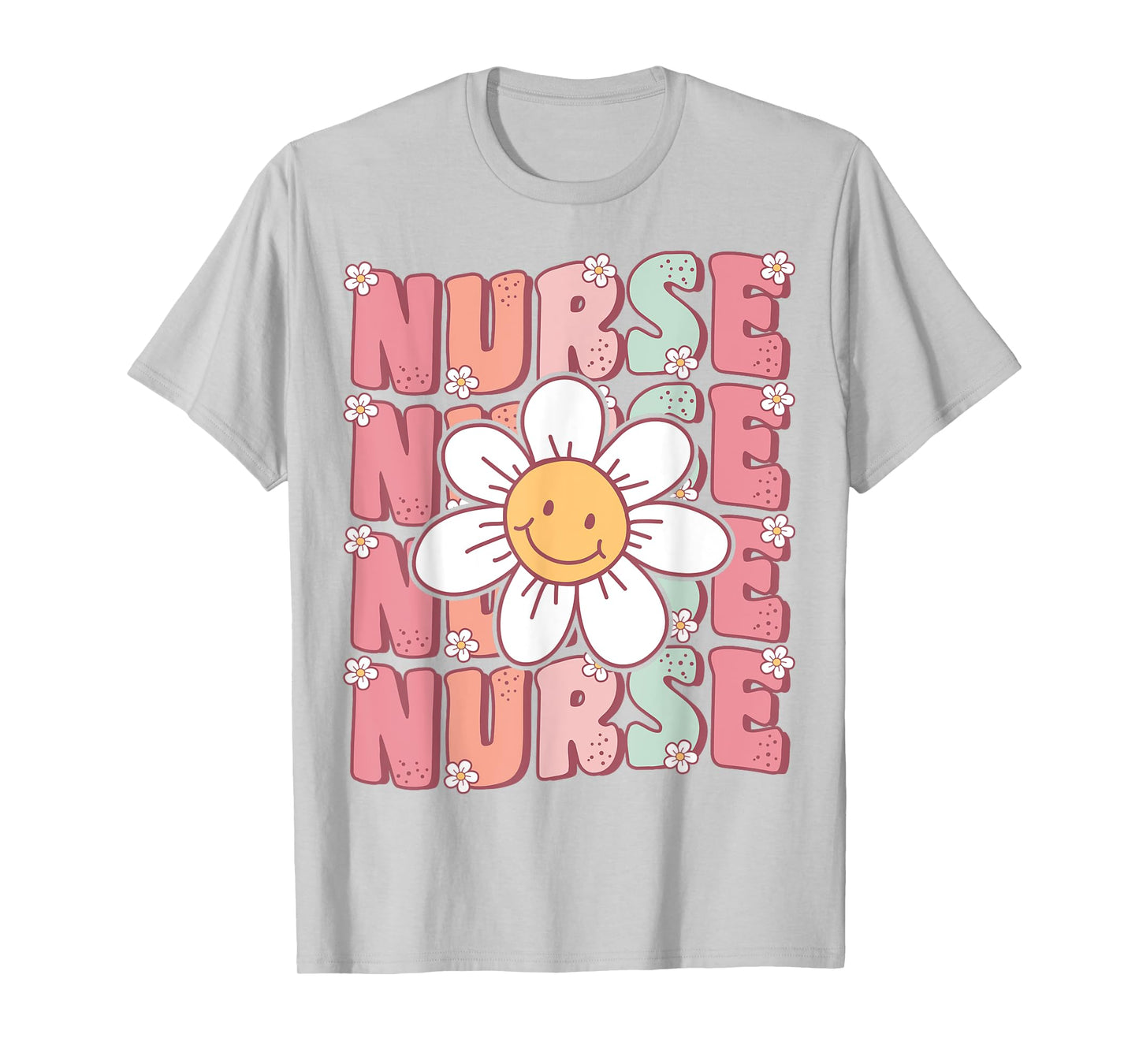 Groovy Nurse Cute Daisy Flower Retro School Nurse ICU CNA RN T-Shirt