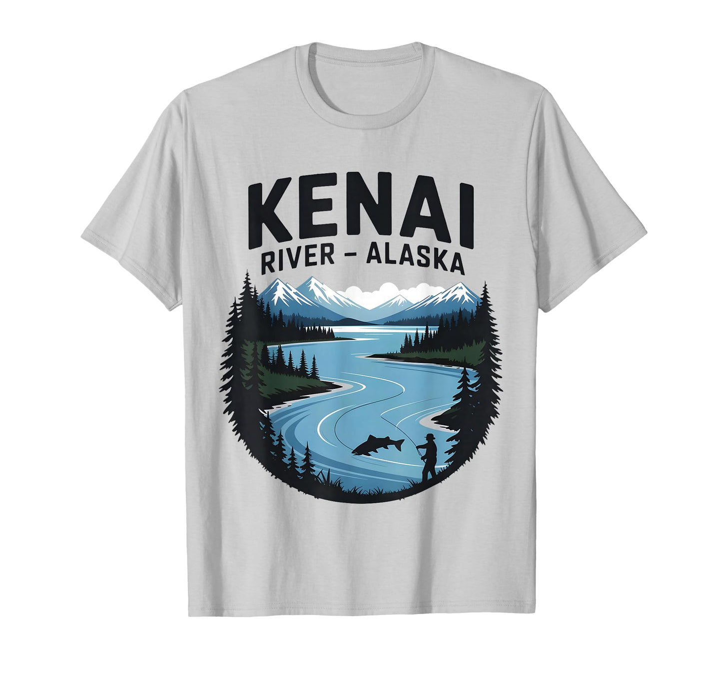 Kenai River Alaska Fishing Camping Outdoor River Fun T-Shirt