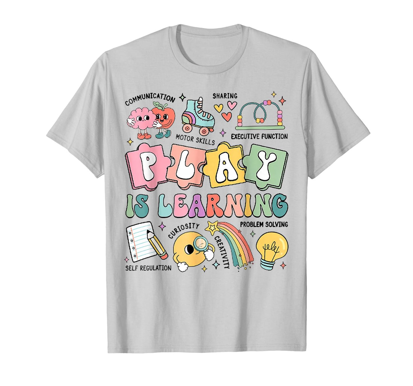 Retro Play is Learning Kindergarten Teacher Team Women T-Shirt