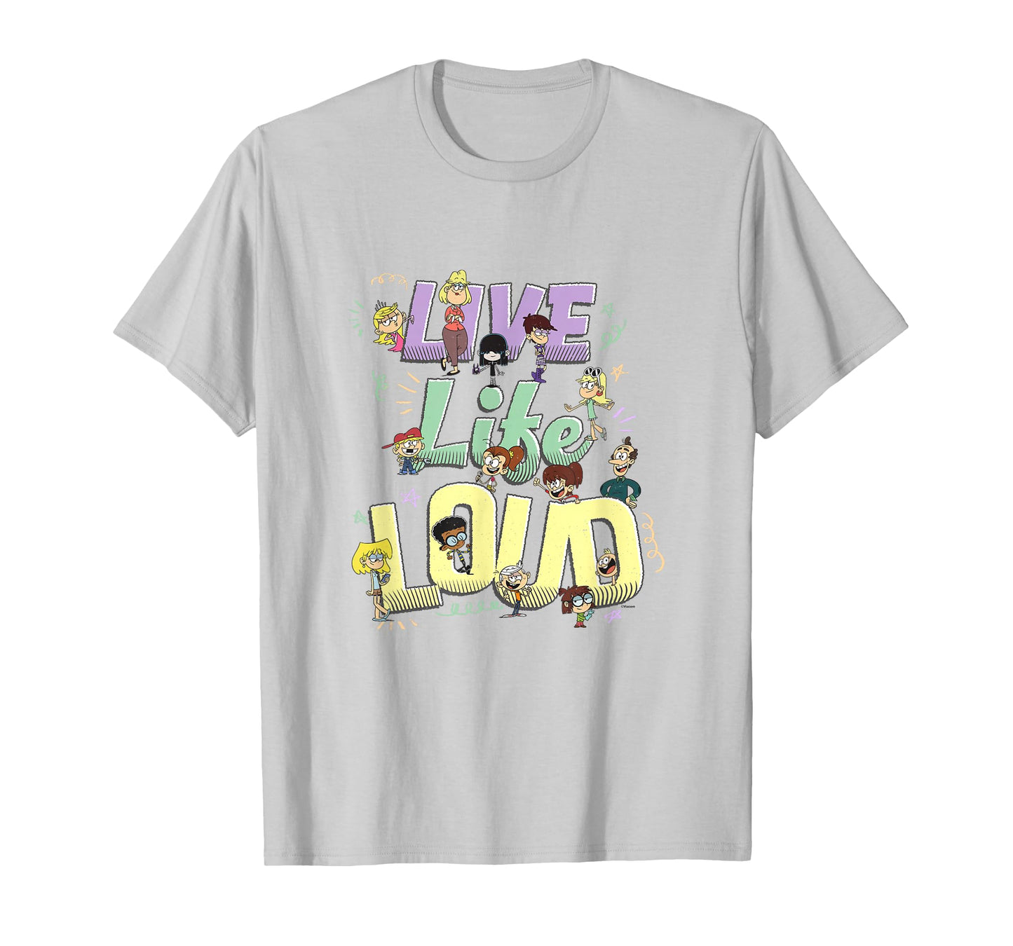 The Loud House Live Life Loud Vintage Group Logo T-Shirt