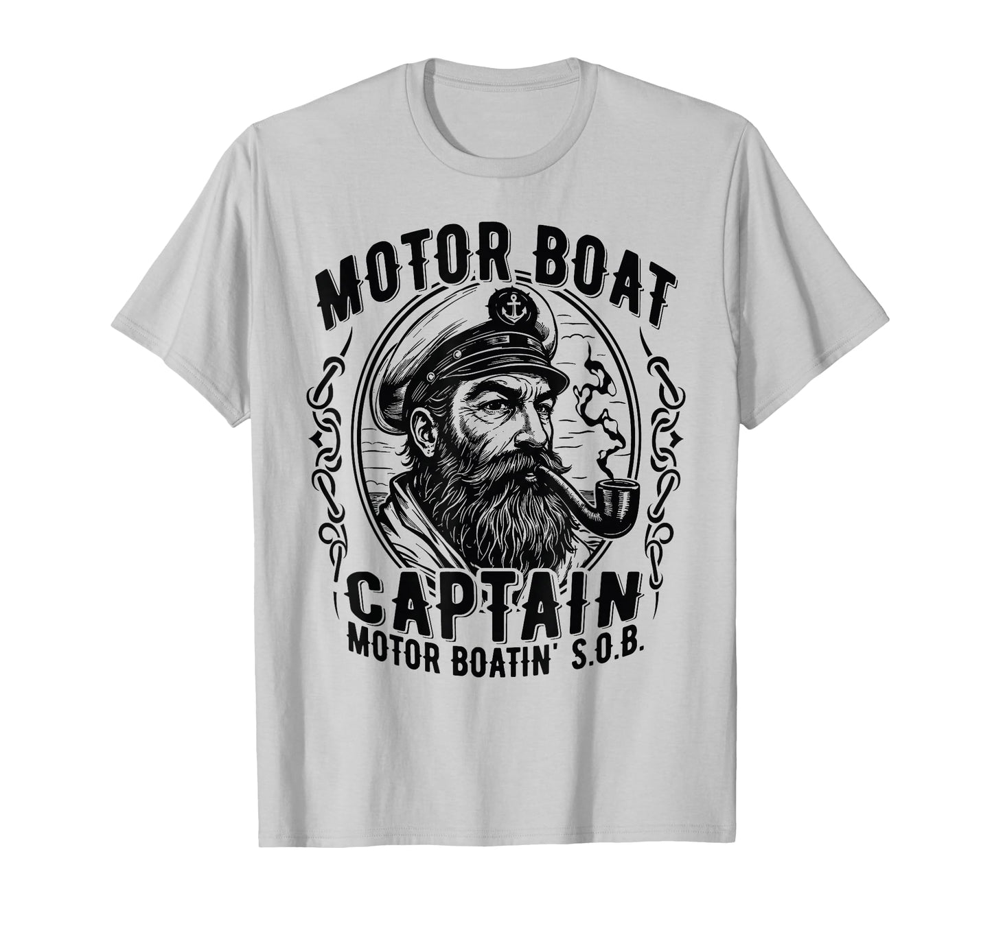 Motor Boatin' S.O.B. Vintage Pontoon Captain on the Lake T-Shirt