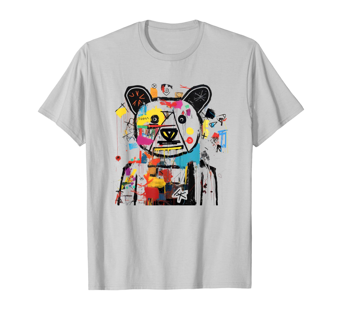 Vibrant Bear Graffiti Urban Street Style T-Shirt
