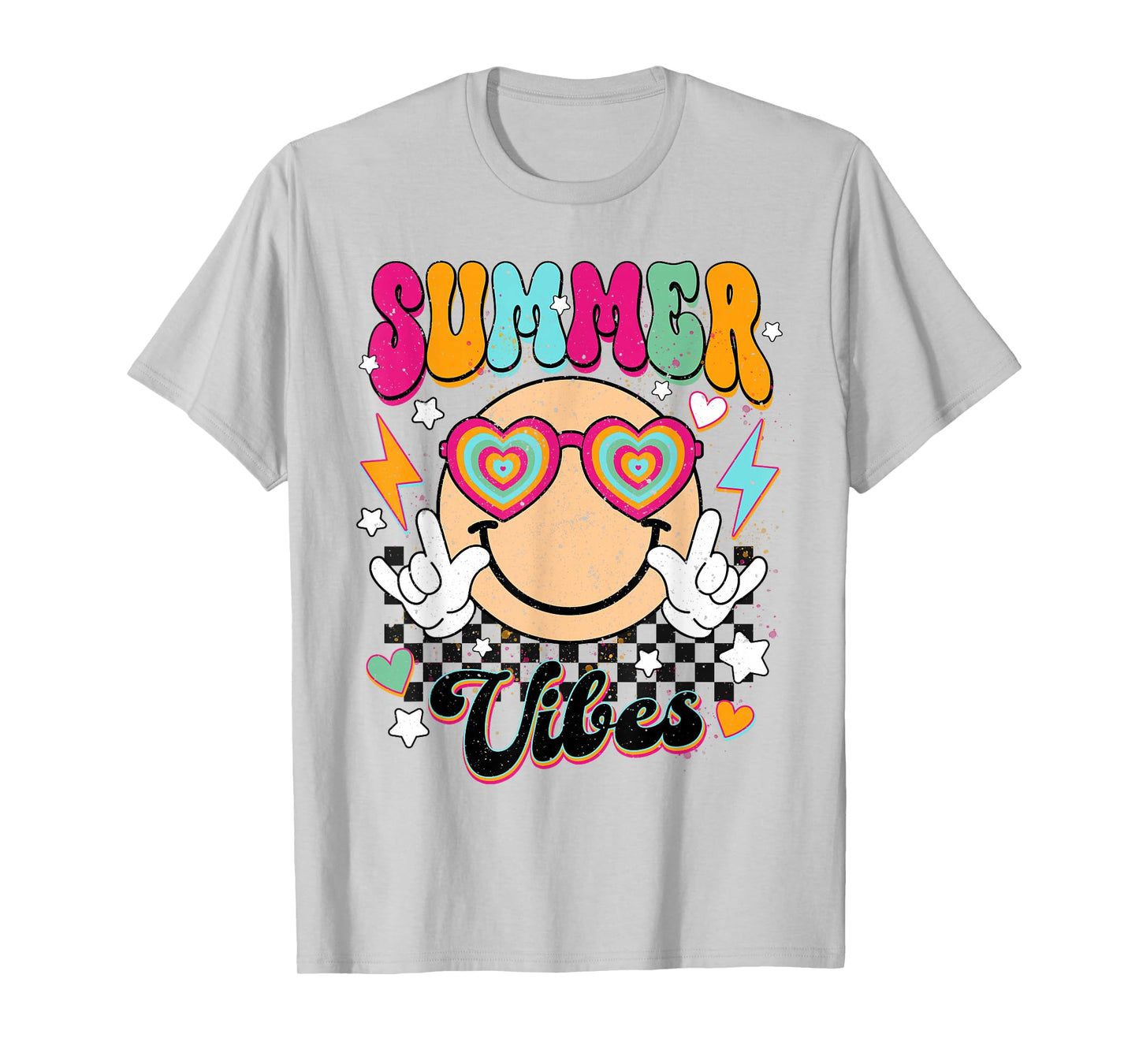 Retro Summer Vibes For Women Men Kids Summer Vacation T-Shirt