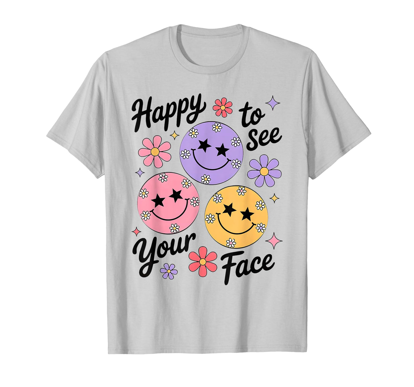 Happy To See Your Face Teacher Disco Ball Back To School T-Shirt