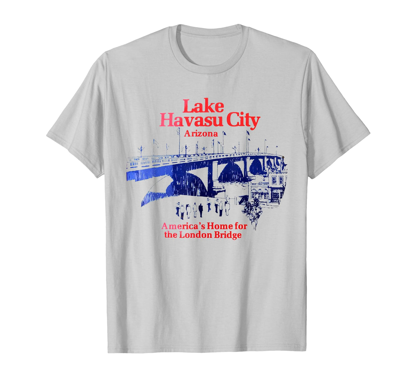 Lake Havasu City Arizona Bridge Illustration Vintage T-Shirt