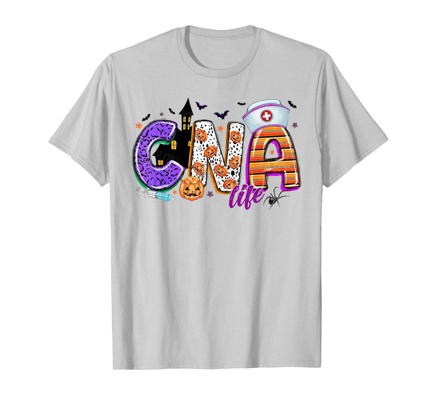 Certified Nursing Assistant CNA Nurse Life Halloween Nursing T-Shirt