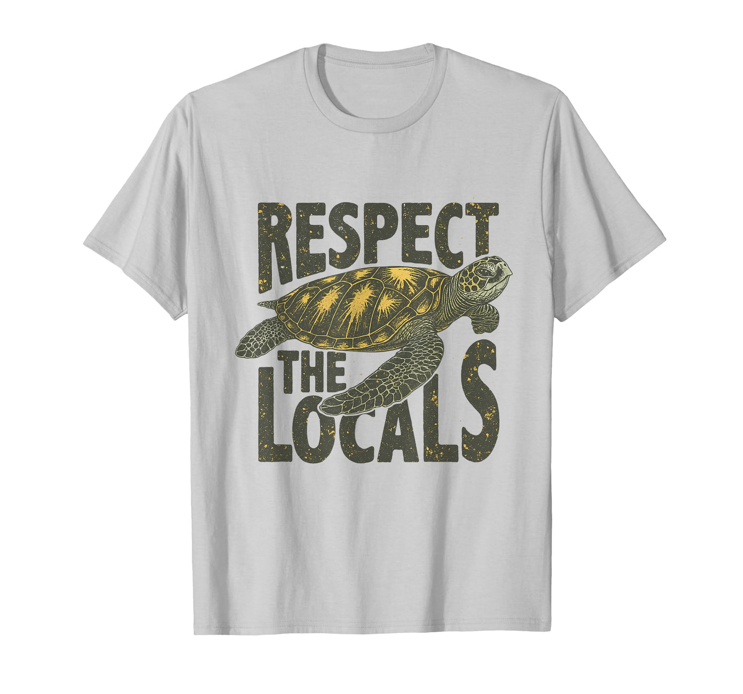 Respect The Locals Sea Turtle Save The Ocean Animal Rights T-Shirt