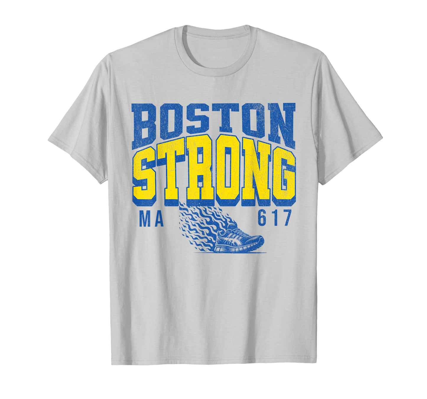 Boston Strong Massachusetts runners club Marathon running T-Shirt
